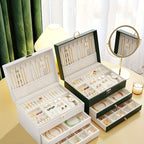 Elegant Multi-Drawer Jewelry Organizer – Stylish Storage Box