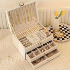Elegant Multi-Drawer Jewelry Organizer – Stylish Storage Box