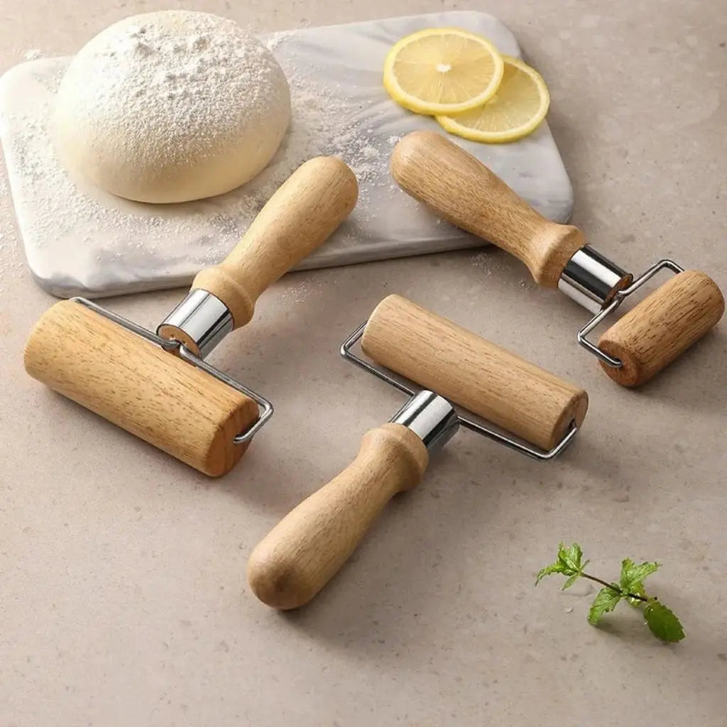 Versatile Beechwood Rolling Pin Set for Perfect Dough