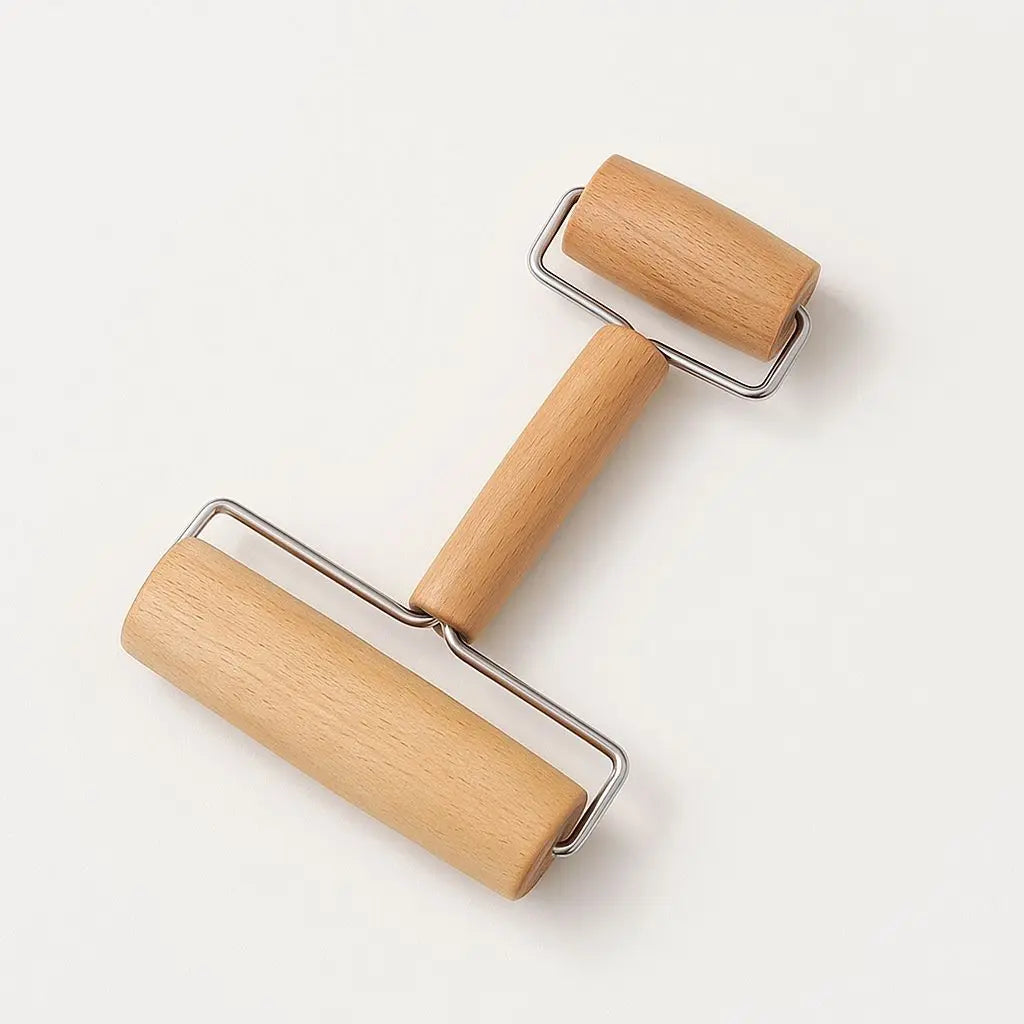 Versatile Beechwood Rolling Pin Set for Perfect Dough