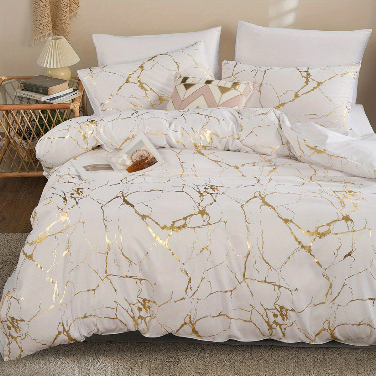 Silk Duvet Cover Set – Elegant Design for All-Year Bedroom Comfort
