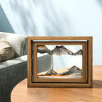 360° Rotating Glass Sand Art - Decorative Landscape for Home