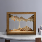 360° Rotating Glass Sand Art - Decorative Landscape for Home