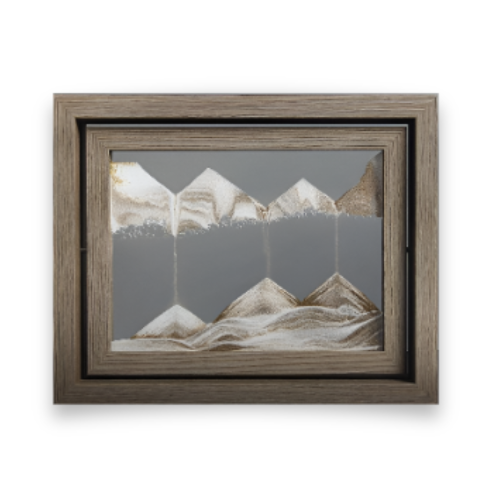 360° Rotating Glass Sand Art - Decorative Landscape for Home