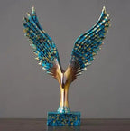 Resin Art Eagle Figurine – Eye-Catching Decor for Home and Office