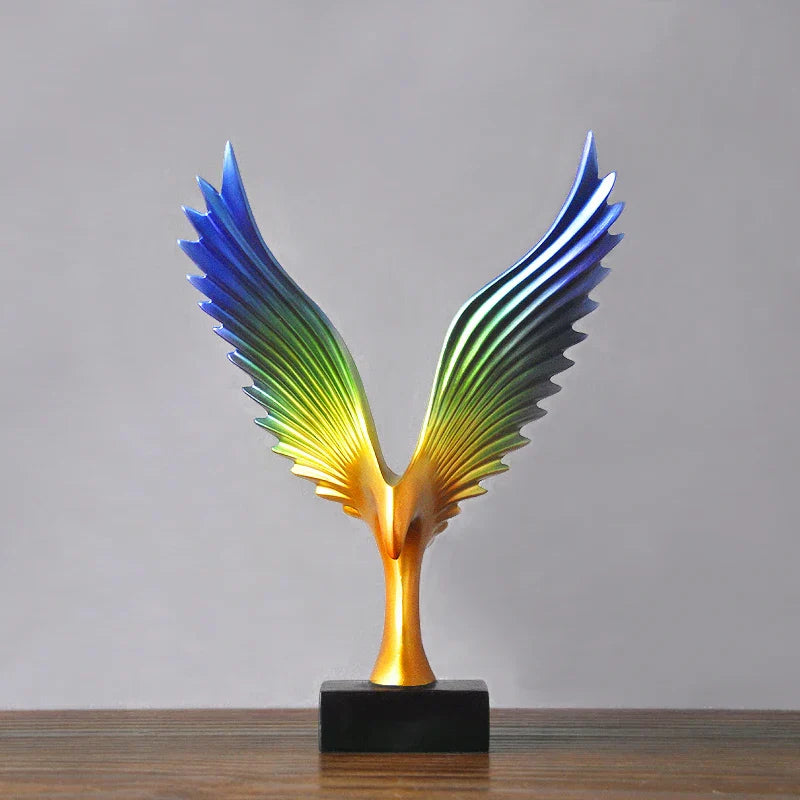 Resin Art Eagle Figurine – Eye-Catching Decor for Home and Office