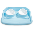 Sustainable Double Pet Dish for Effortless Dining