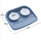 Sustainable Double Pet Dish for Effortless Dining