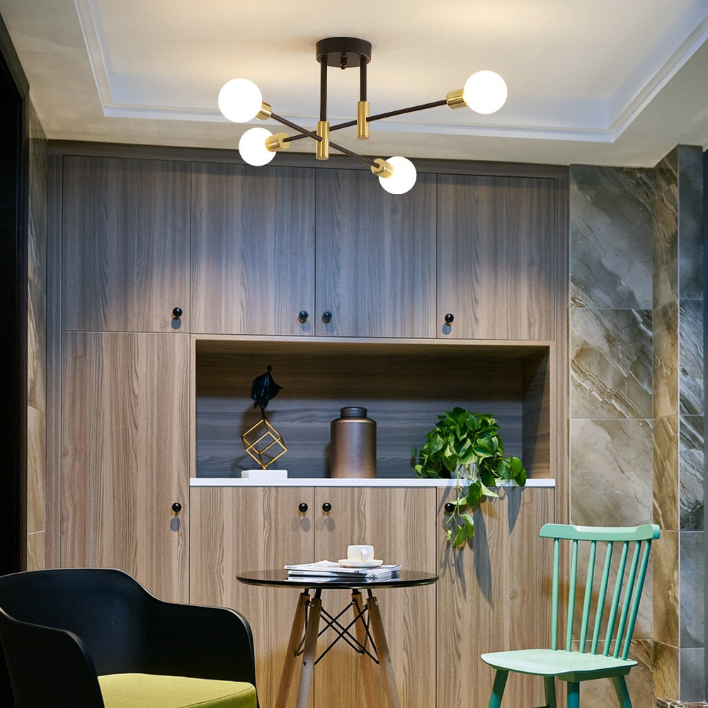 Sophisticated Dual-Tone Ceiling Light Fixture