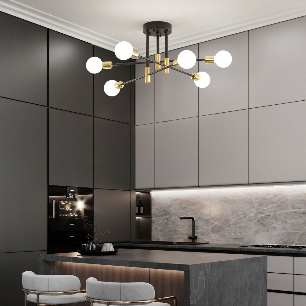 Sophisticated Dual-Tone Ceiling Light Fixture