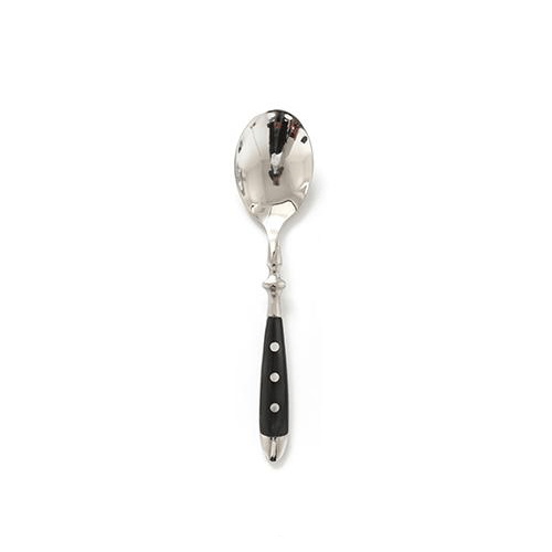 Sleek Black Stainless Steel Dining Cutlery Collection