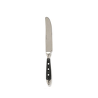 Sleek Black Stainless Steel Dining Cutlery Collection