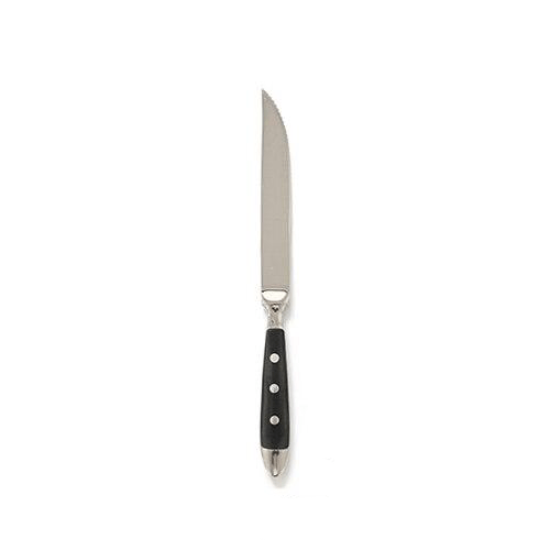 Sleek Black Stainless Steel Dining Cutlery Collection