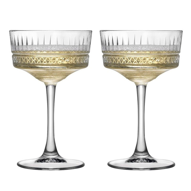 Stylish Handcrafted Glass Cocktail Tumblers
