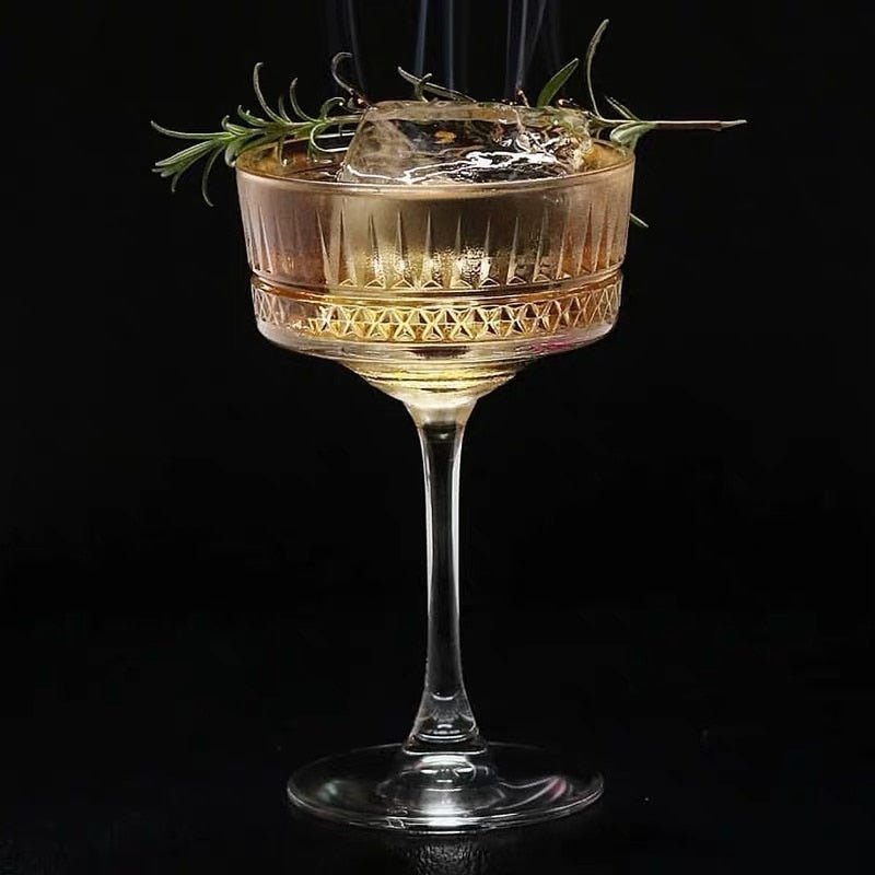 Stylish Handcrafted Glass Cocktail Tumblers
