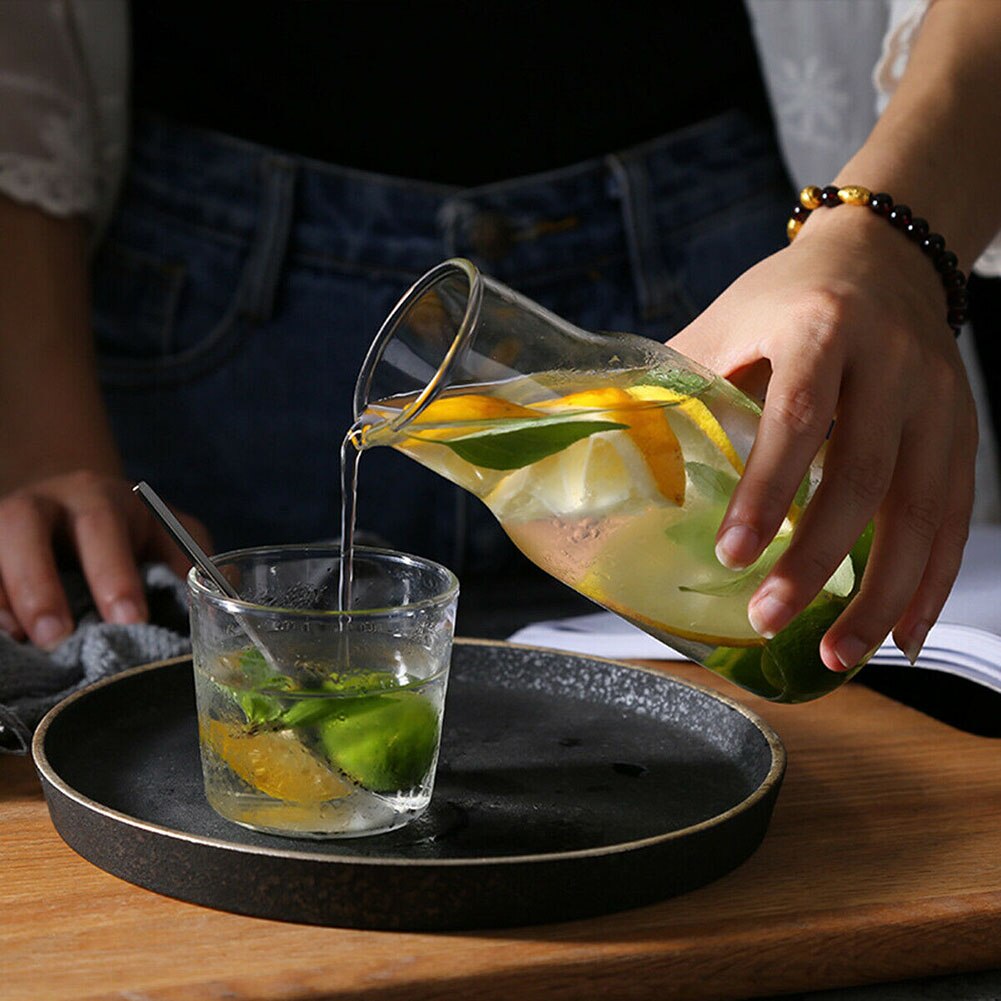 Sophisticated Heat-Resistant Glass Carafe Collection