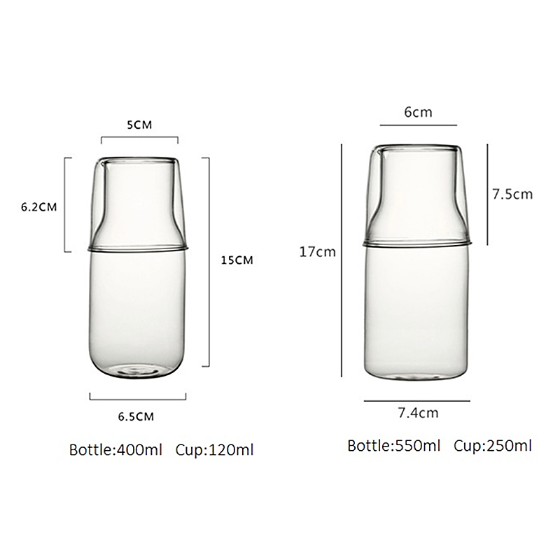 Sophisticated Heat-Resistant Glass Carafe Collection