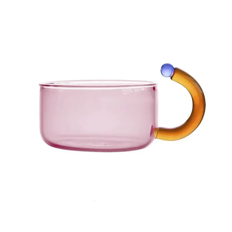 Sophisticated Glass Kettle and Mug Ensemble