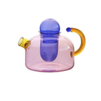 Sophisticated Glass Kettle and Mug Ensemble