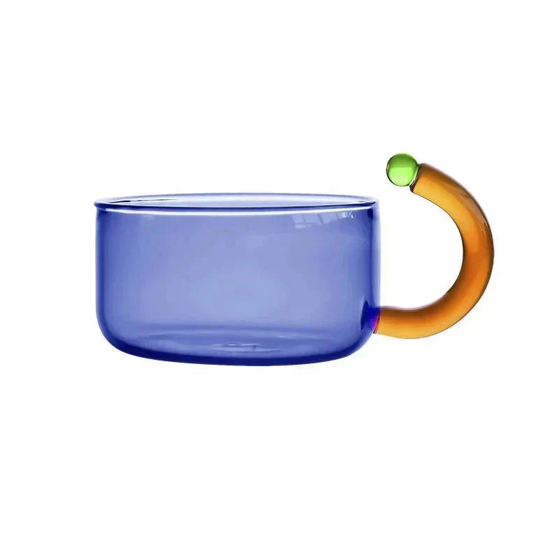 Sophisticated Glass Kettle and Mug Ensemble