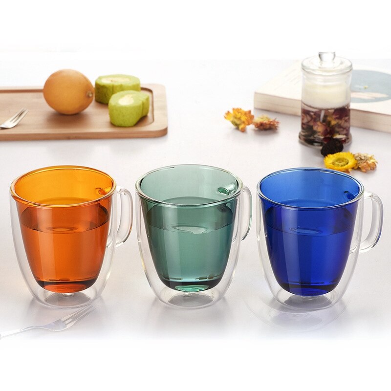 Chic Insulated Glass Beverage Mugs