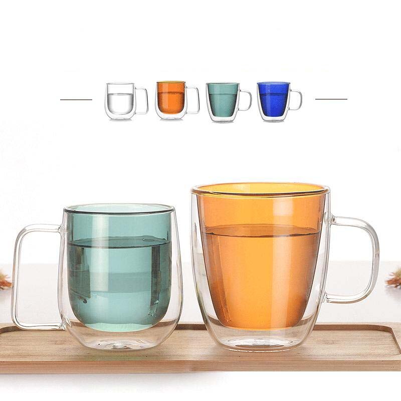 Chic Insulated Glass Beverage Mugs