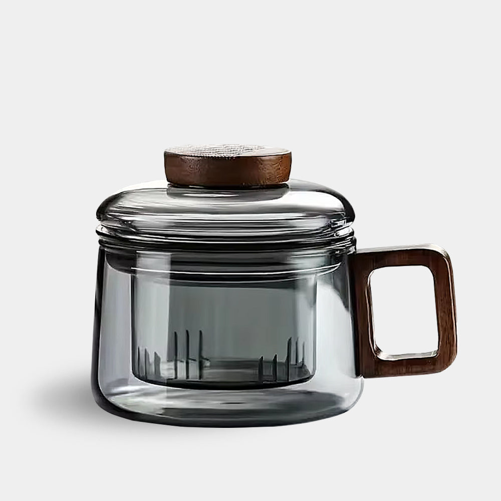 Refined Glass Tea Brewer with Strainer and Lid