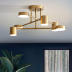 Stylish Six-Globe Ceiling Light Fixture