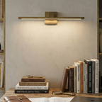 Brass Wall Light Fixture with LED – Adjustable Picture Lighting for Art, Antique Style, 15.7 to 39.4 Inches