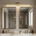 Brass Wall Light Fixture with LED – Adjustable Picture Lighting for Art, Antique Style, 15.7 to 39.4 Inches