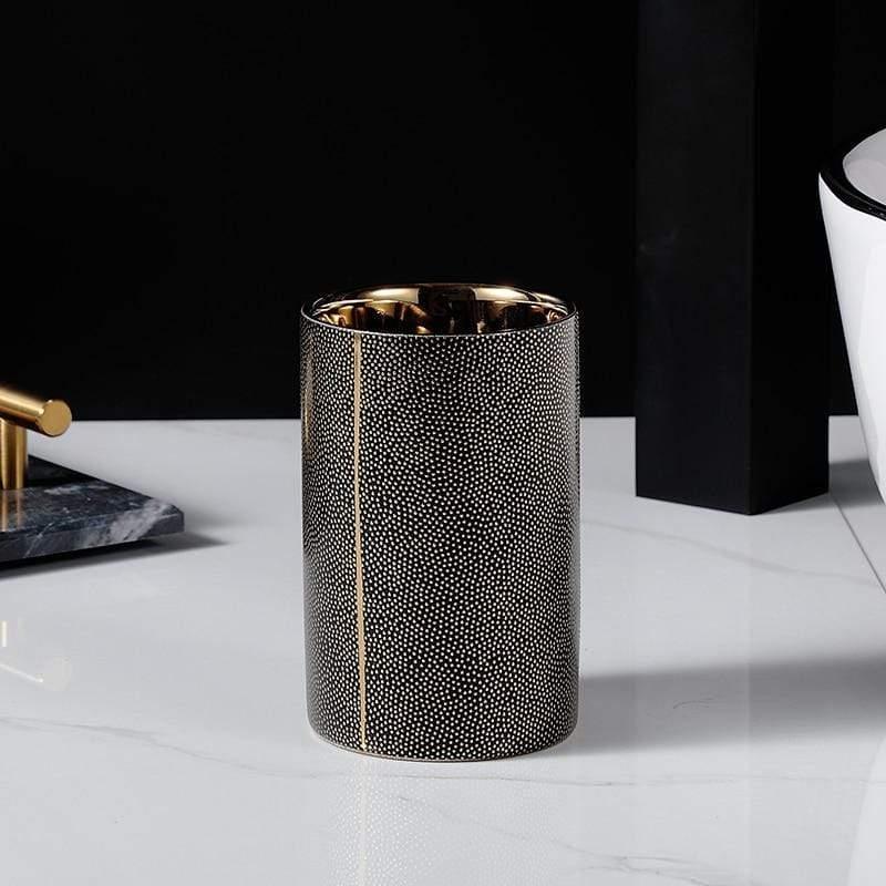 Sophisticated Ceramic Bathroom Accessory Set