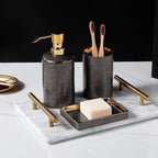 Sophisticated Ceramic Bathroom Accessory Set