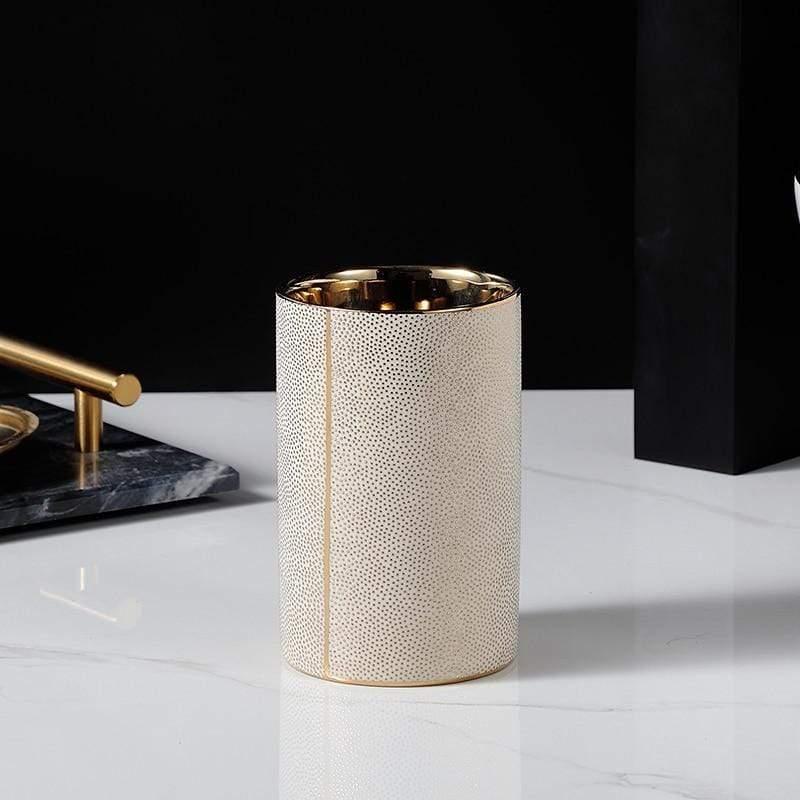Sophisticated Ceramic Bathroom Accessory Set