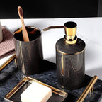 Sophisticated Ceramic Bathroom Accessory Set