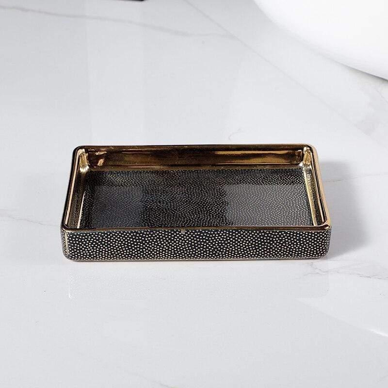 Sophisticated Ceramic Bathroom Accessory Set