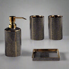 Sophisticated Ceramic Bathroom Accessory Set