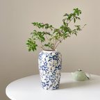 Chic Porcelain Floral Display Vase