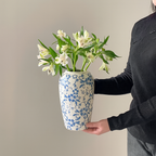 Chic Porcelain Floral Display Vase