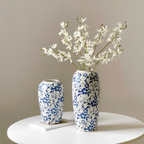 Chic Porcelain Floral Display Vase