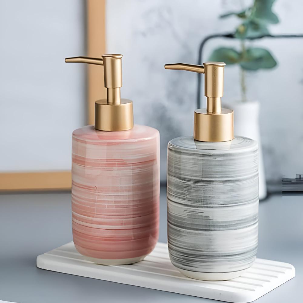 Chic Ceramic Liquid Soap Dispenser for Home Elegance