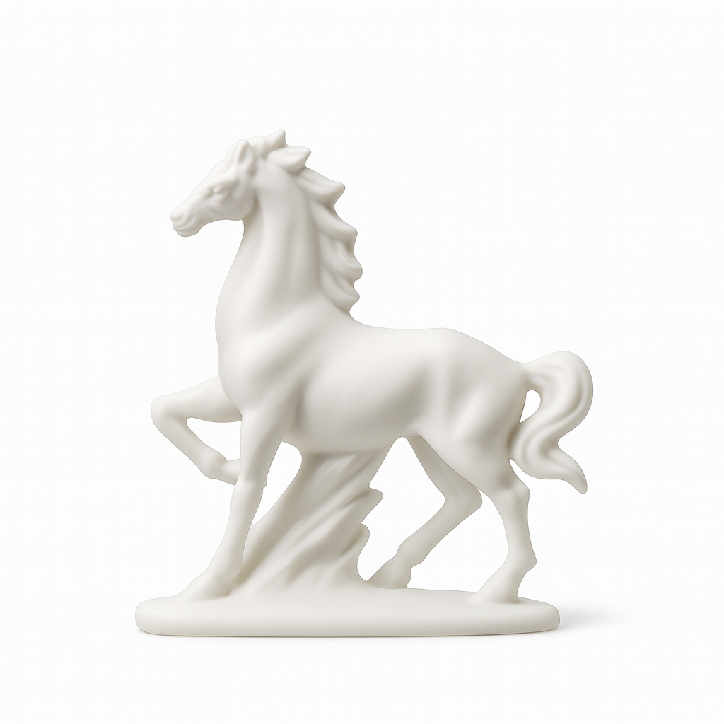 Sophisticated Ceramic Equine Sculpture
