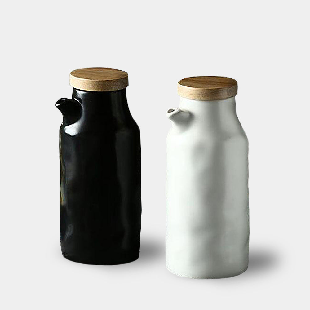 Chic Ceramic Oil and Vinegar Dispenser Set