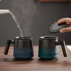 Charming Ceramic Infuser Mug for Tea and Coffee