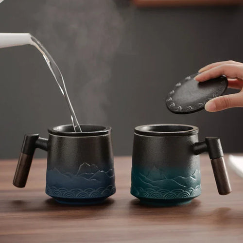 Charming Ceramic Infuser Mug for Tea and Coffee