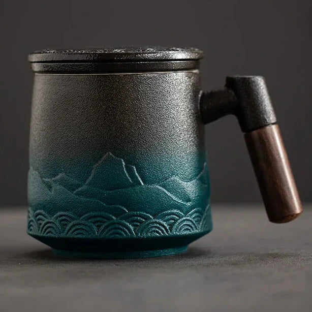 Charming Ceramic Infuser Mug for Tea and Coffee