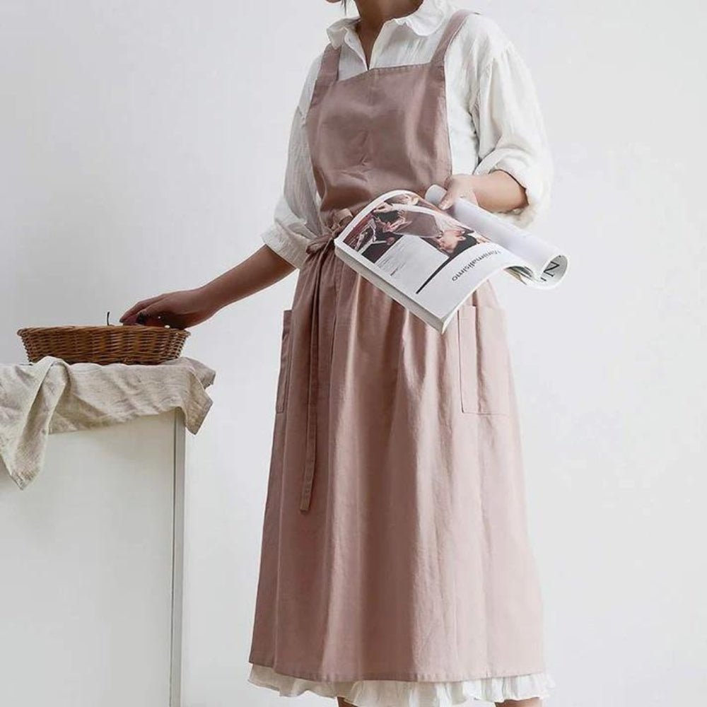 Stylish Cotton Chef Apron for Effortless Cooking