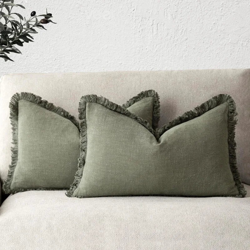 Chic Cotton-Linen Decorative Covers