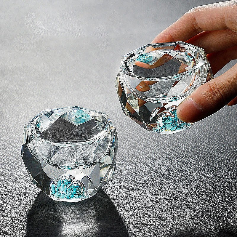 Luxurious Faceted Glass Tumbler