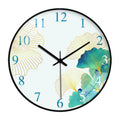 10-Inch Decorative Clock with Silent Quartz Movement and Floral Design