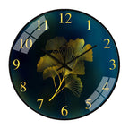 10-Inch Decorative Clock with Silent Quartz Movement and Floral Design